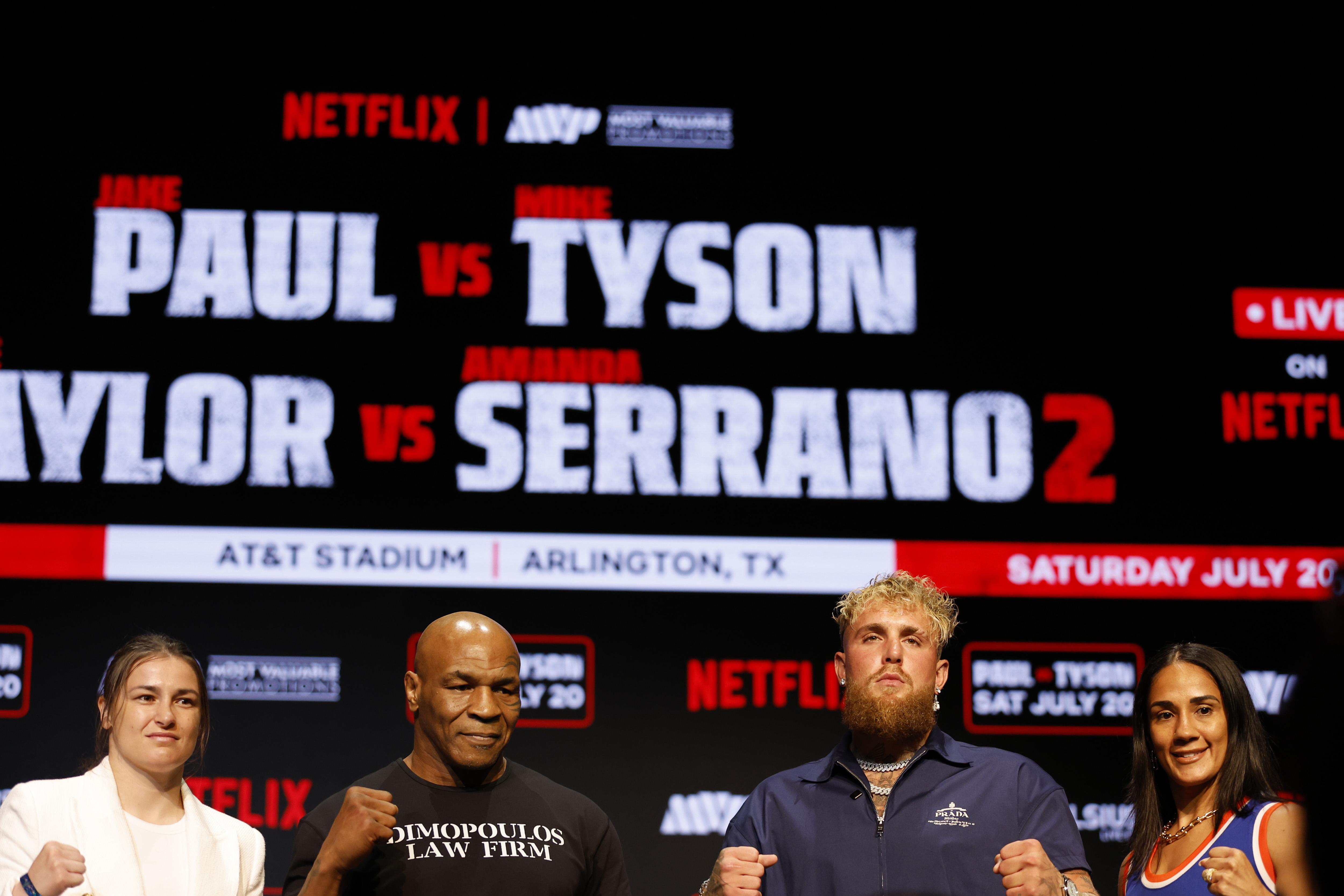 Mike Tyson x Jake Paul Presser