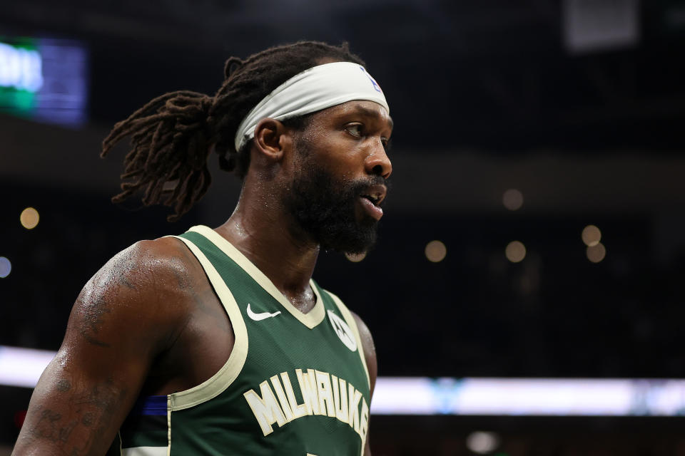 Patrick Beverley, who is an unrestricted free agent this summer, will serve his suspension beginning next season. (Photo by Stacy Revere/Getty Images)