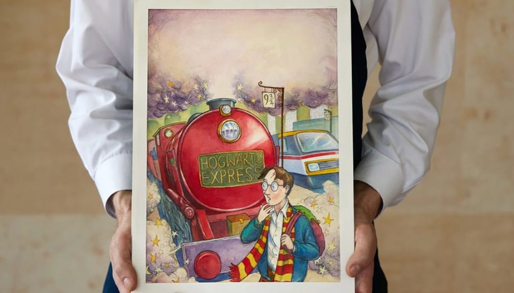 Original Cover Art for the First 'Harry Potter' Book Expected to Fetch $600,000 USD at Auction