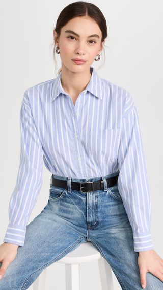 Stretch Oxford Relaxed Shirt