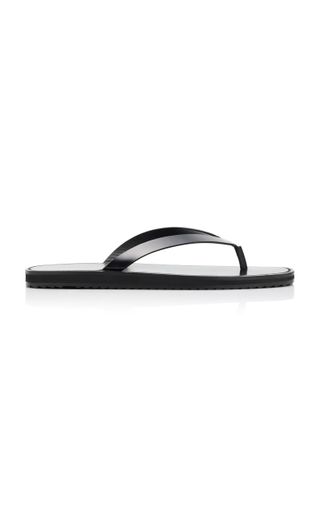 City Leather Flip-Flop Sandals