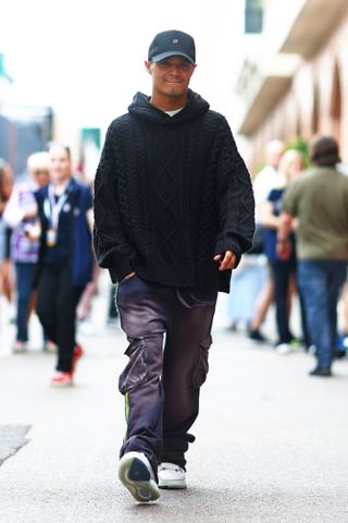 Lando Norris of Great Britain and McLaren walks in the Paddock during previews ahead of the F1 Grand Prix of Monaco at Circuit de Monaco on May 23, 2024 in Monte-Carlo, Monaco.