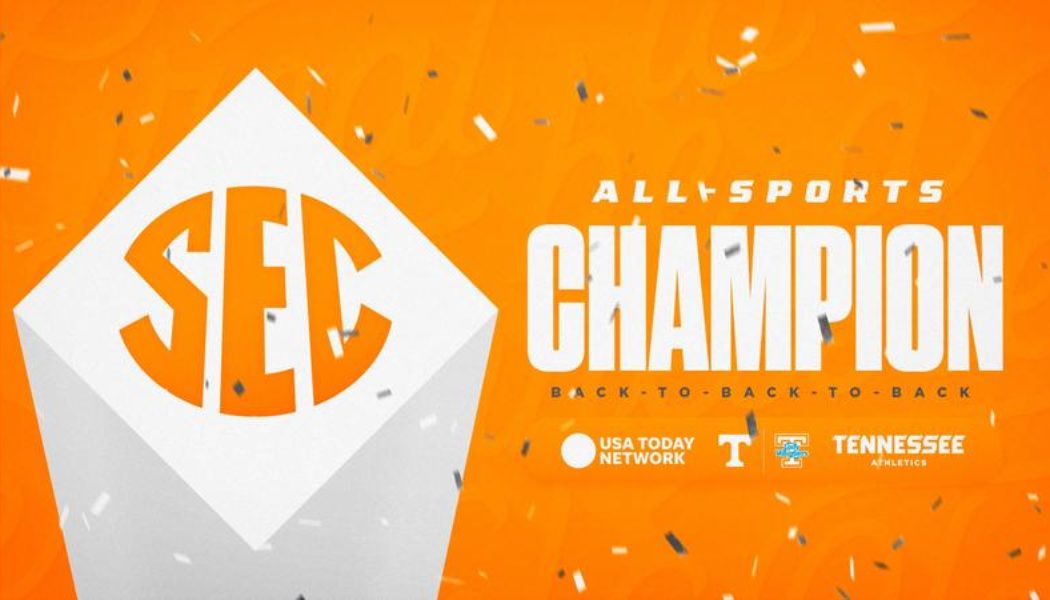 Three-Peat! Tennessee Athletics Captures Third Consecutive SEC All-Sports Trophy - University of Tennessee Athletics