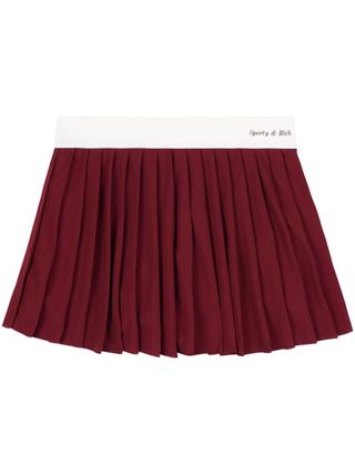 Classic Logo Pleated Tennis Skirt