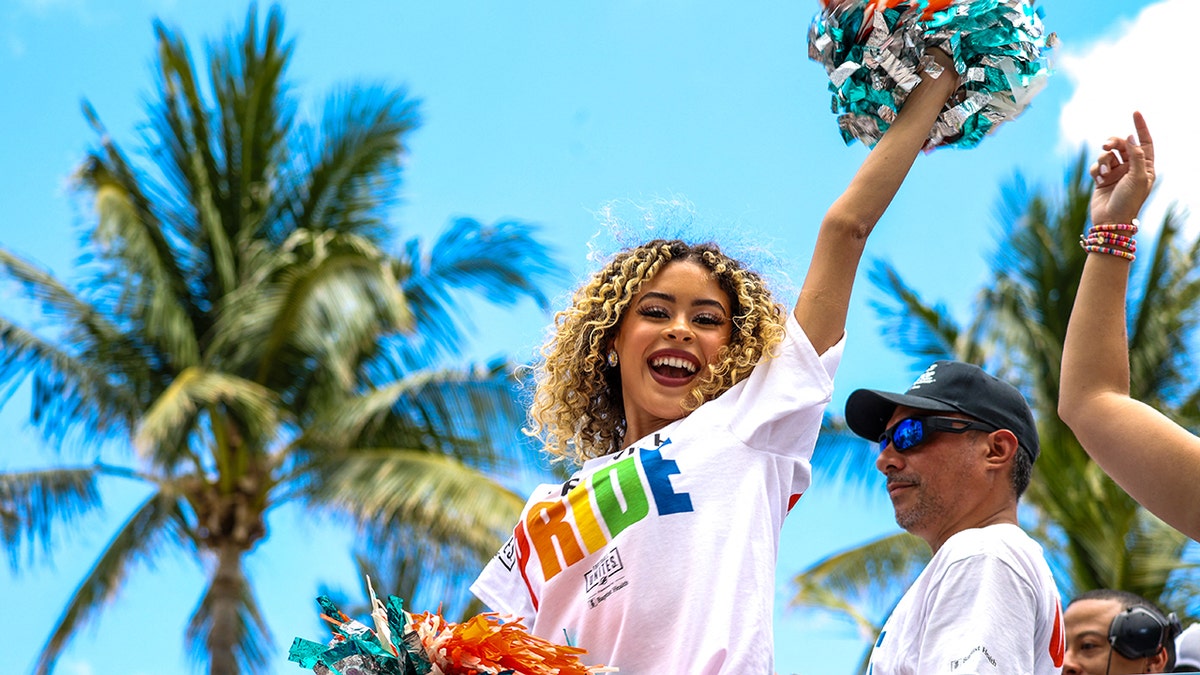 Dolphins cheerleader