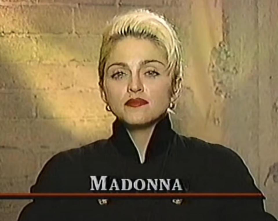 Madonna on "Nightline" in 1990