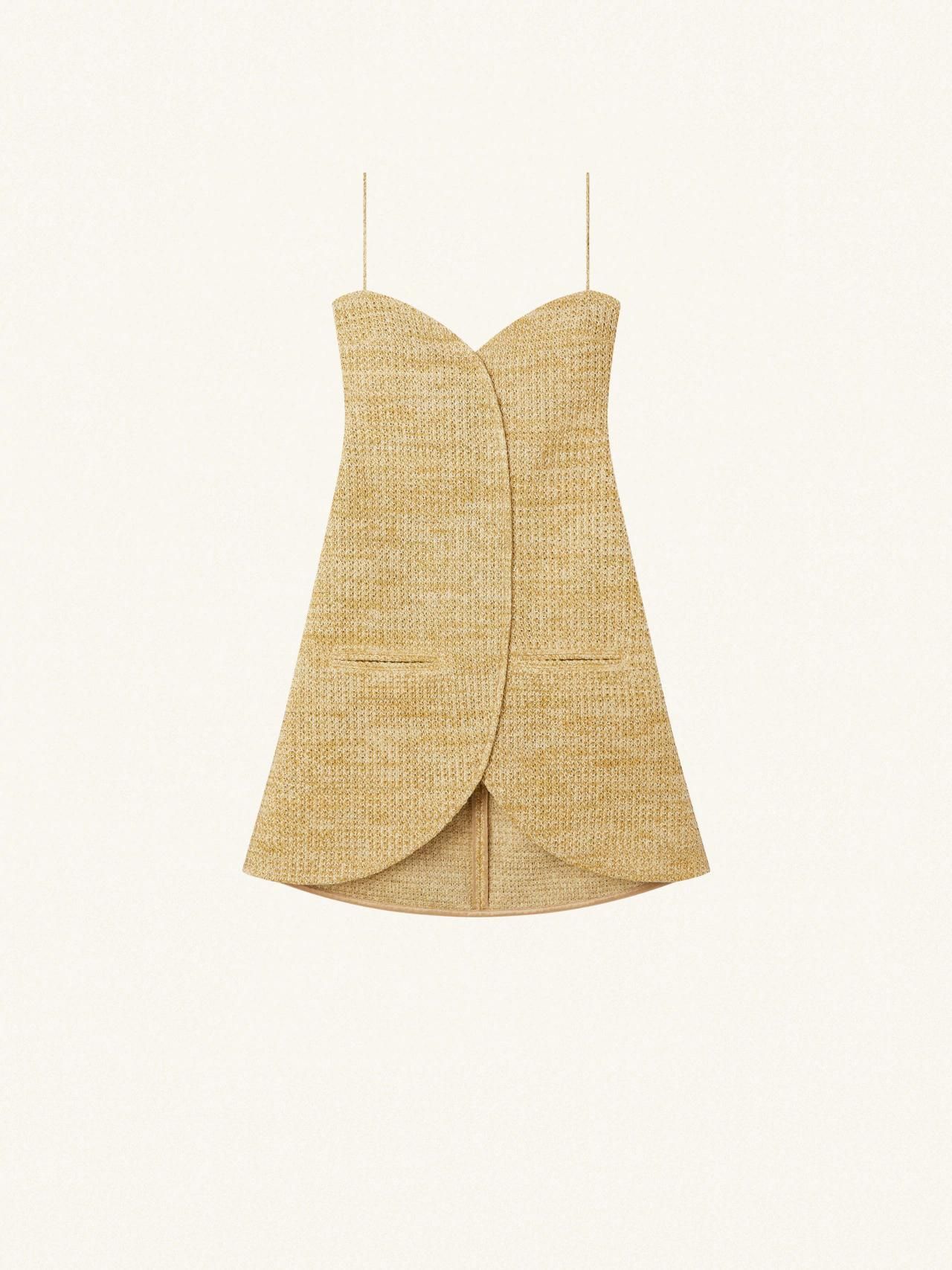 Ellipse Raffia Mini Dress