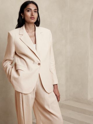 Banana Republic, Lena Relaxed Linen Blazer