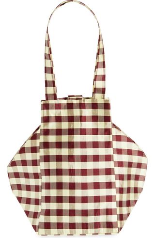 Everyday Gingham Silk Taffeta Tote