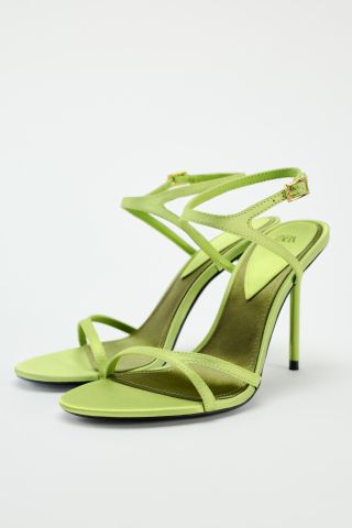 zara, High Heeled Strap Sandals