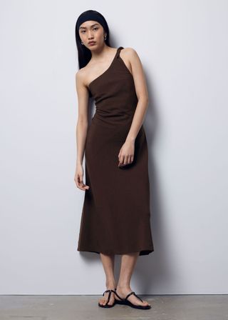 One-Shoulder Midi Dress