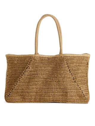 Straw Tote - Beige - Arket Gb