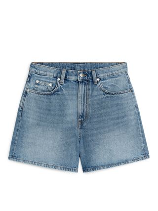 Denim Shorts - Mid Blue - Arket Gb