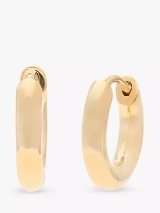 Leah Alexandra , Margo Medium Hoop Earrings, Gold