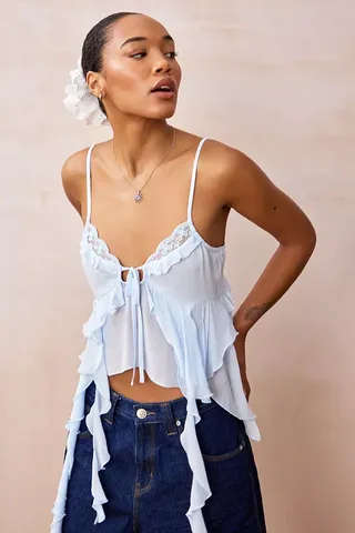 Kimchi Blue Delilah Ruffle Cami Top