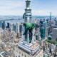 A 270-foot replica of Vhagar the Dragon is currently sitting atop the Empire State Building