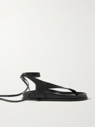 Shel Leather Sandals