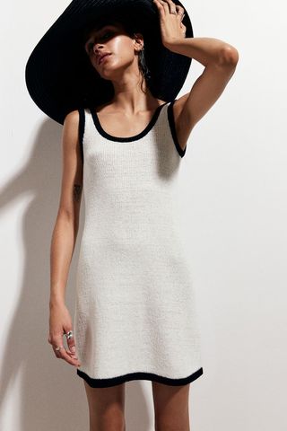 Fine-Knit A-Line Dress