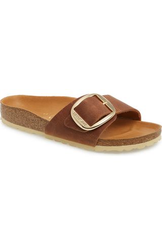 Brown Slide Sandals by Birkenstock