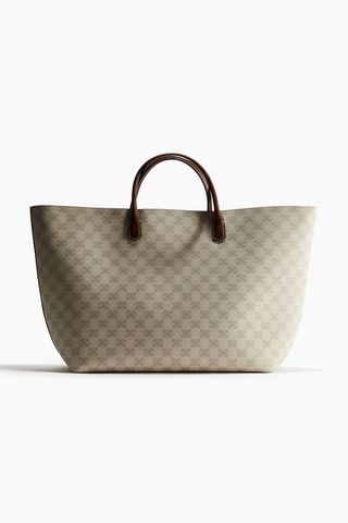 Jacquard-Weave Shopper