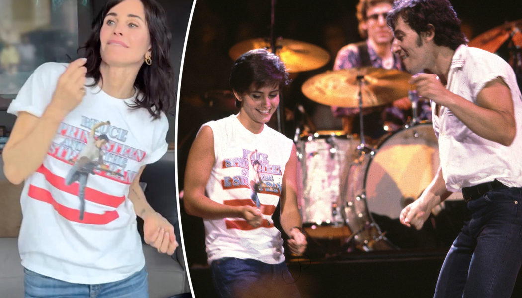 Courteney Cox re-creates dance from Bruce Springsteen’s ‘Dancing in the Dark’ 1984 music video: ‘You win’