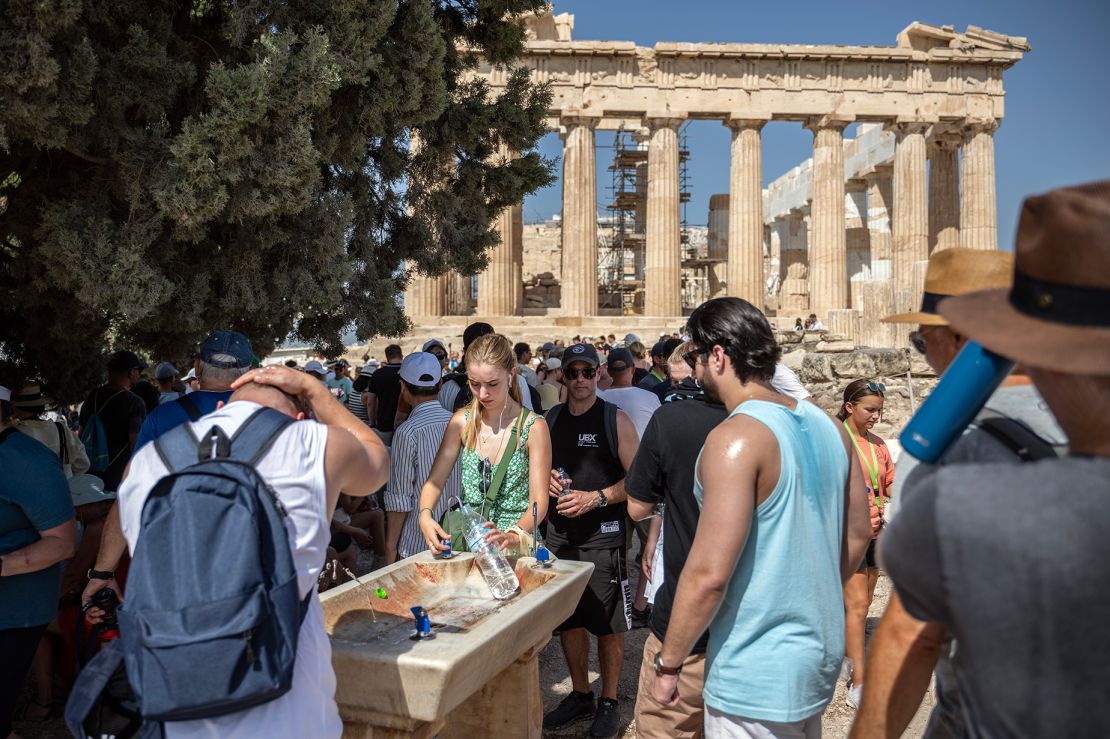 Athens has had to close its most famous attraction, the Parthenon, due to extreme heat on several occasions.