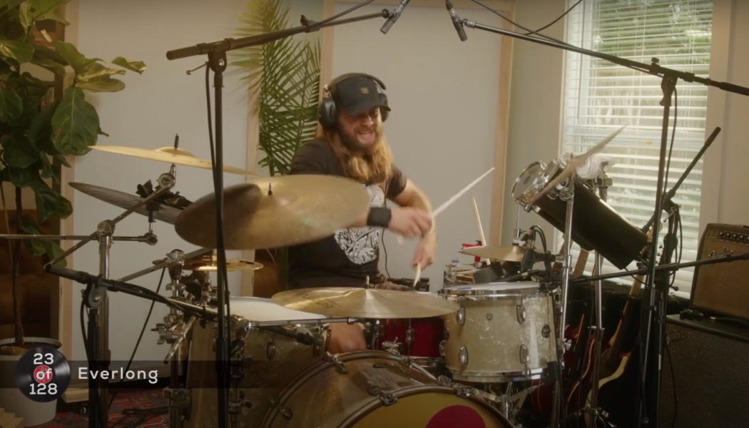 Drummer successfully plays every Foo Fighters song in one siting for charity