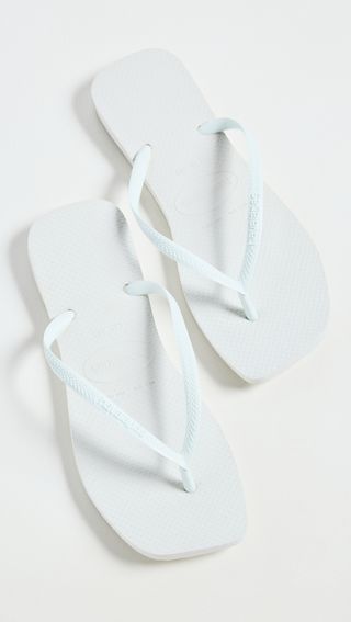 Slim Square Flip Flops