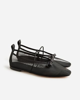 Quinn Mary Jane Ballet Flats in Mesh