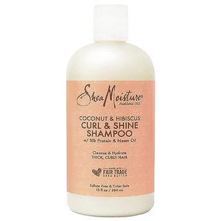 Sheamoisture Curl and Shine Coconut Shampoo Coconut and Hibiscus for Curly Hair Paraben Free Shampoo 13 Oz