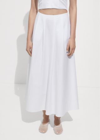 Mango Long flared skirt