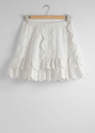 & Other Stories, Scalloped Ruffle Mini Skirt