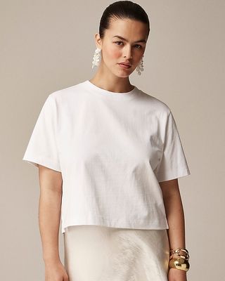 Relaxed Premium-Weight Cropped T-Shirt