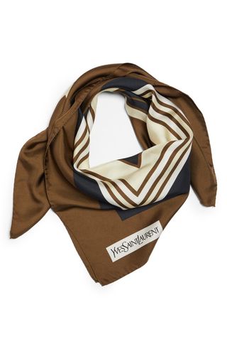 Stripe Silk Scarf