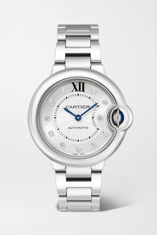 Ballon Bleu De Cartier Automatic 33mm Stainless Steel and Diamond Watch