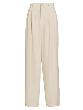 Rufos Wide-Leg Silk Trousers