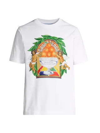 Triumphal Orange Cotton T-Shirt