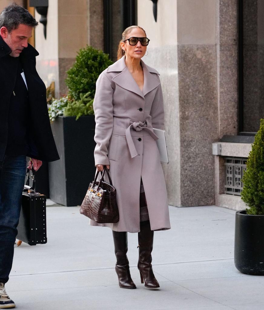 NEW YORK, NEW YORK - MARCH 29: Ben Affleck and Jennifer Lopez are seen on March 29, 2024 in New York City. (Photo by Gotham/GC Images)