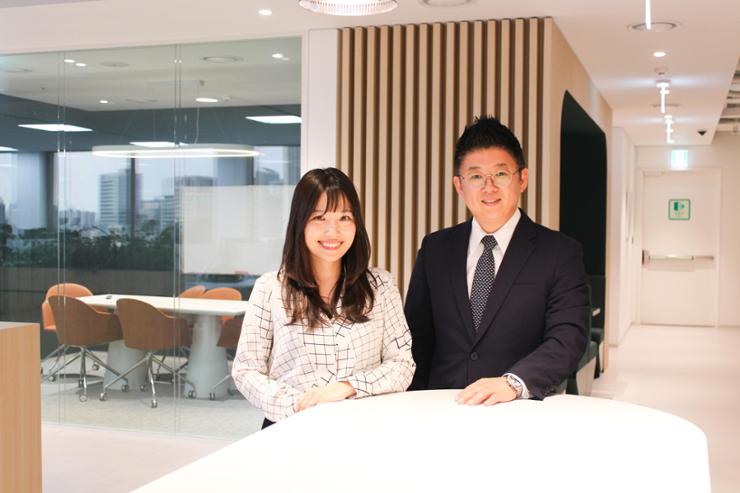 Directors of Tenant Representation of Retail Services Kelly Nam, left, and Daniel Song pose next to each other during an interview with The Korea Times at the headquarters of Cushman & Wakefield in central Seoul on May 27. Courtesy of Cushman & Wakefield