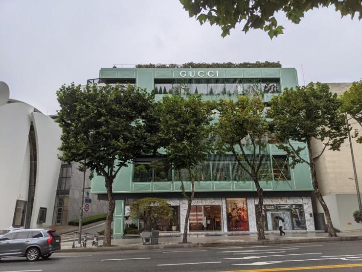 A Gucci flagship store located in the Cheongdam commercial neighborhood of southern Seoul / Courtesy of Cushman & Wakefield