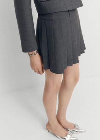 Pleated Mini-Skirt