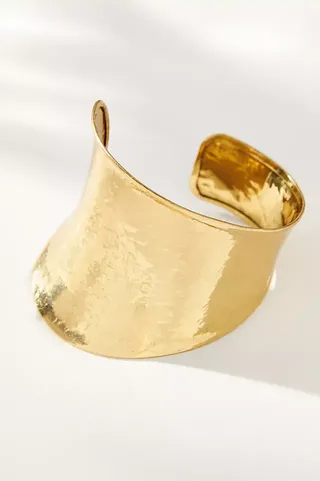 Asymmetrical Metal Cuff Bracelet