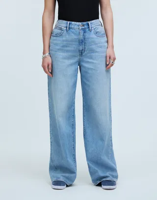 Curvy Superwide-Leg Jeans in Ahern Wash: Airy Denim Edition