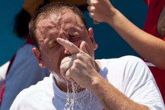 Joey Chestnut banned from 2024 Nathan's hot dog eating contest over partnership with vegan wiener company