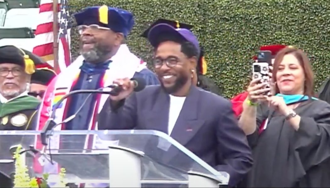 Kendrick Lamar gives surprise speech at Compton College's 2024 graduation