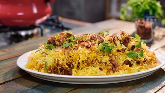 Latest news on June 16, 2024: Make Hyderabadi Mutton Biriyani at home with this easy recipe.