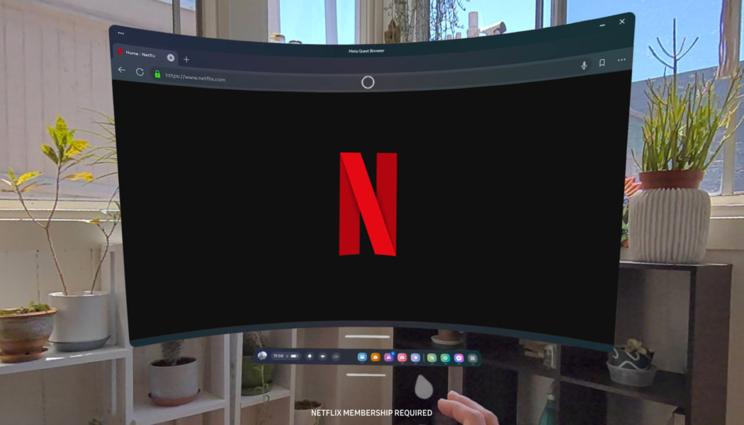 Meta Quest will soon let you watch Netflix from its web browser