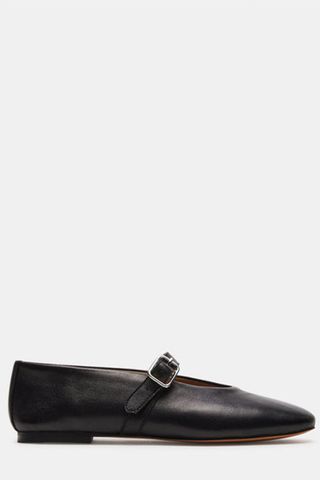 Dreaming Black Leather Mary Jane | Women's Flats – Steve Madden