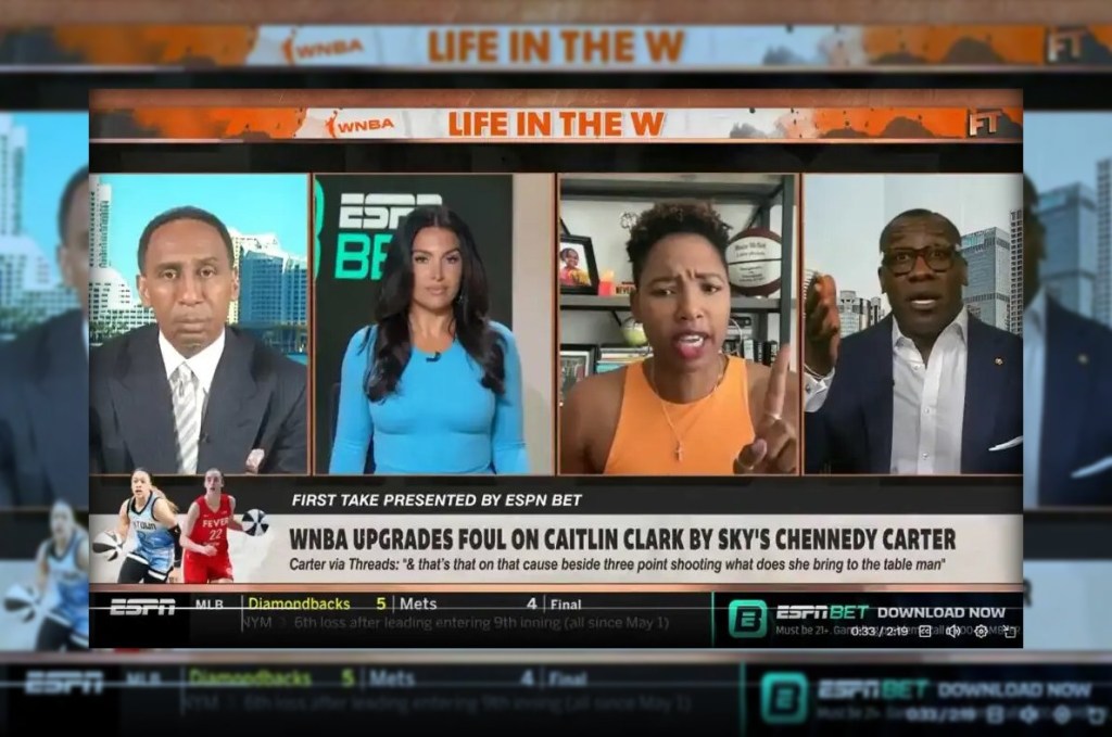 Stephen A. Smith Monica McNutt WNBA First Take