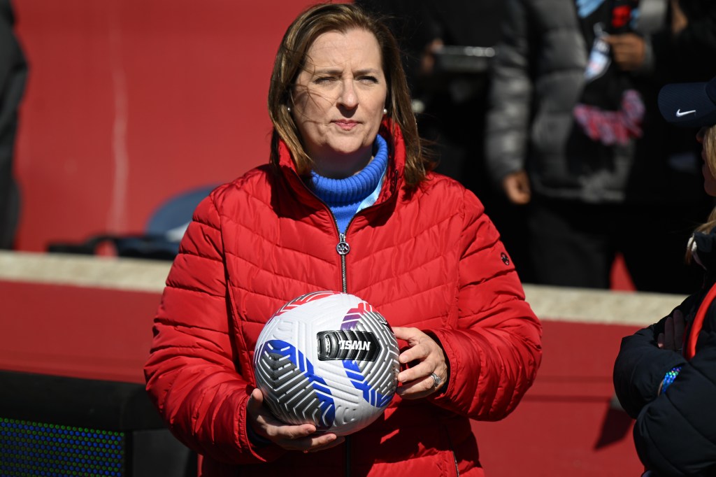 Chicago Red Stars owner Laura Ricketts before the match against the Chicago Red Stars at SeatGeek Stadium.